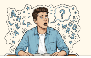 Author preparing a manuscript